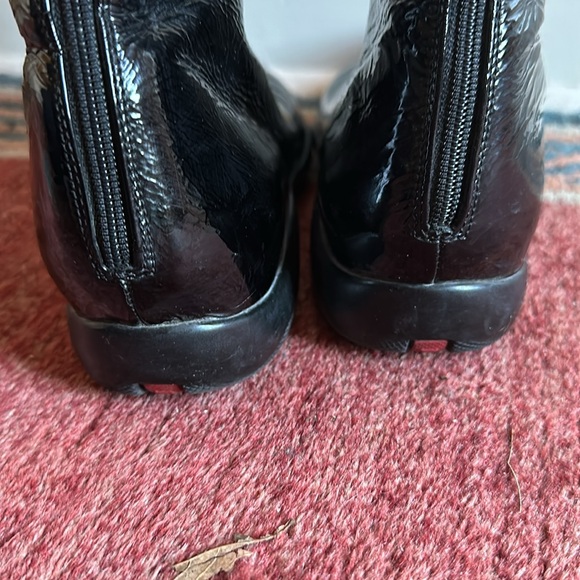 Prada Patent Leather Flat Tall boots - Picture 6 of 7